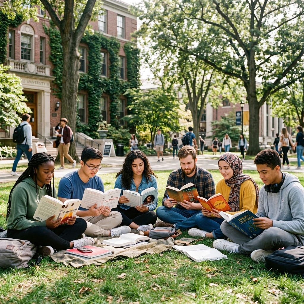 Jóvenes leyendo