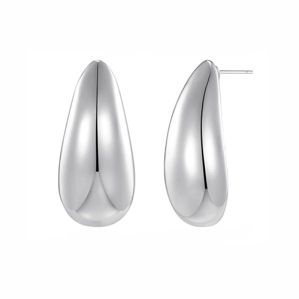 Metal Water Drop Earrings With A Sense Of Niche Luxury - Imagen 7