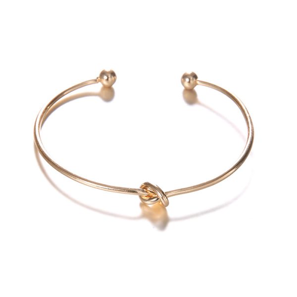 Women's Vintage Cuff Arrow Knotted Bracelet - Imagen 3
