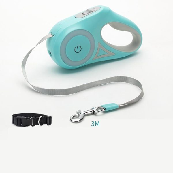 Dog Leash Retractable Leash And Dog Collar Spotlight Automatic Pet Dog Cat Traction Rope For Small Medium Dogs Pet Product - Imagen 4
