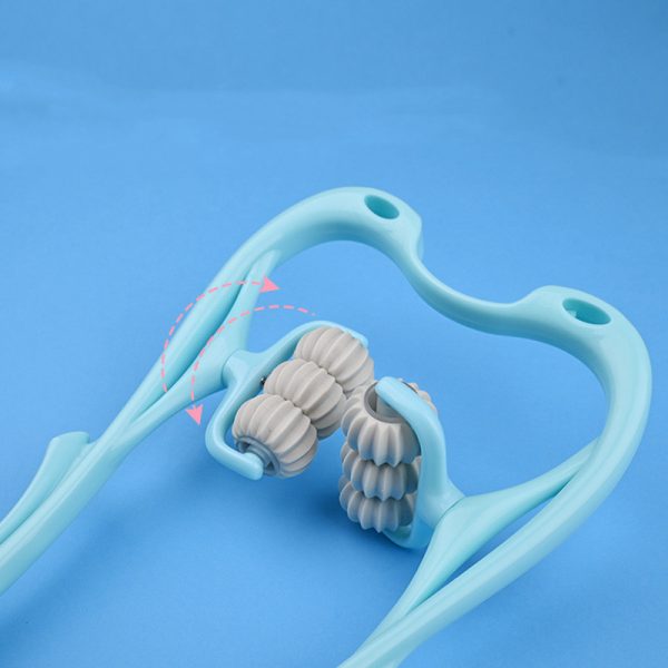 Multifunctional Manual Six-wheel Neck Massager Massage Relieve Roller Massage Tool - Imagen 6