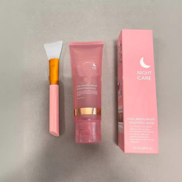 Face Night Mask Collagen Wrapping Mask Natural Ingredients Firming Elasticity & Hydration Anti-wrinkle For Skin Care - Imagen 7