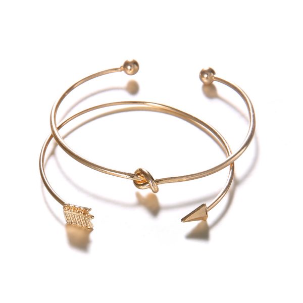 Women's Vintage Cuff Arrow Knotted Bracelet - Imagen 5
