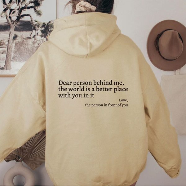 Women's Plush Letter Printed Kangaroo Pocket Drawstring Printed Hoodie Unisex Trendy Hoodies - Imagen 10