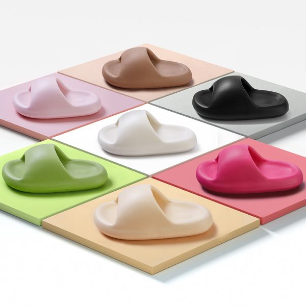 New Bread Shoes Soft Slippers Summer Candy Color Bsthroom Slippers - Imagen 8