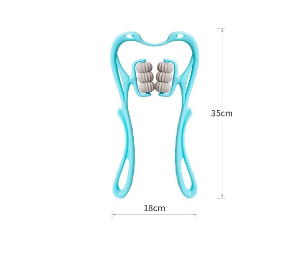 Multifunctional Manual Six-wheel Neck Massager Massage Relieve Roller Massage Tool - Imagen 4