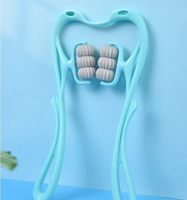 Multifunctional Manual Six-wheel Neck Massager Massage Relieve Roller Massage Tool - Imagen 5