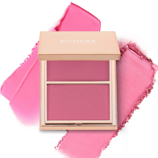 PHOFAY Double-Take Duo: Rubor en Crema y Polvo – Acabado Suave y Natural 6,5 g - Imagen 8