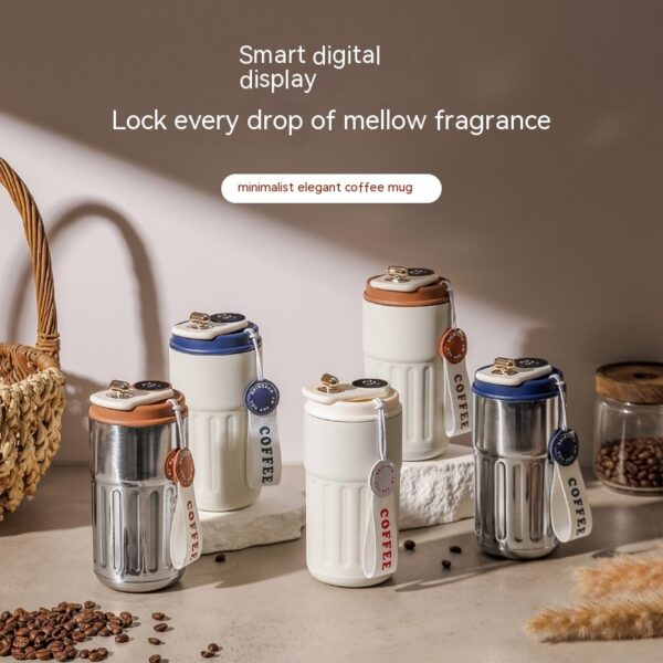Botella Térmica Inteligente Digital 450ml – Acero Inoxidable Doble Capa | Mantiene Frío o Caliente, Ideal para Viaje, Oficina y Deporte - Imagen 6
