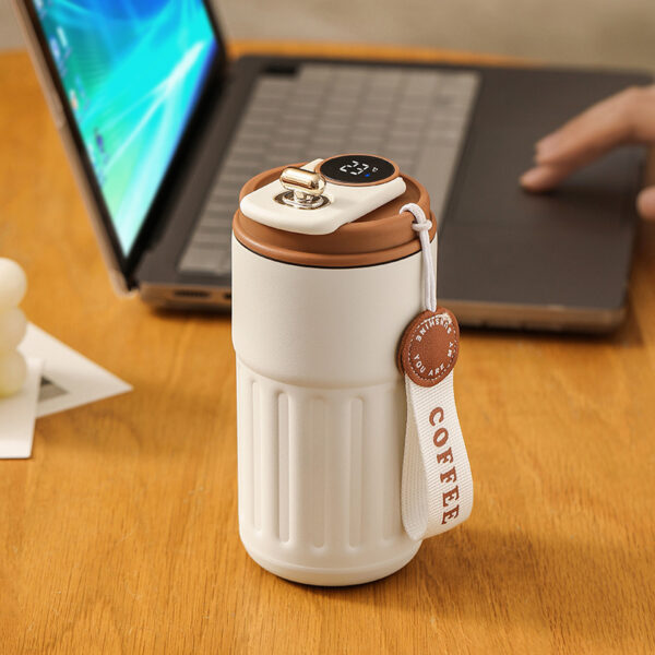 Botella Térmica Inteligente Digital 450ml – Acero Inoxidable Doble Capa | Mantiene Frío o Caliente, Ideal para Viaje, Oficina y Deporte - Imagen 9
