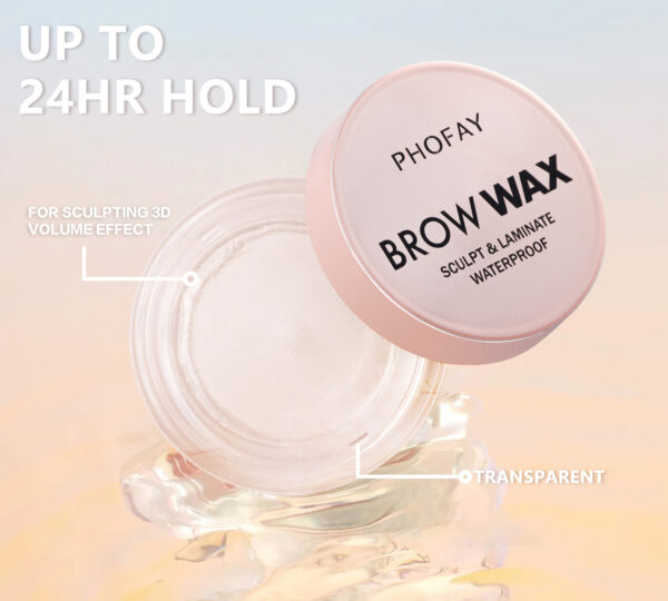 Cera Modeladora para Cejas PHOFAY Sculpting Eyebrow Wax – Fijación Duradera y Resistente al Agua, 7 g - Imagen 7