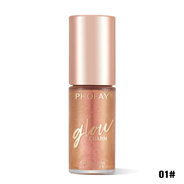 Brillo Labial Hidratante PHOFAY Moisturizing Shimmer Lip Gloss – 7,5 ml de Color y Brillo Radiant - Imagen 9