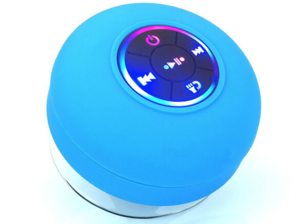Parlante Bluetooth Impermeable con Luz LED y Ventosa de Alta Potencia – BTS07, Sonido 360°, Manos Libres, Ideal para Ducha, Auto, Exterior y Fitness - Imagen 8