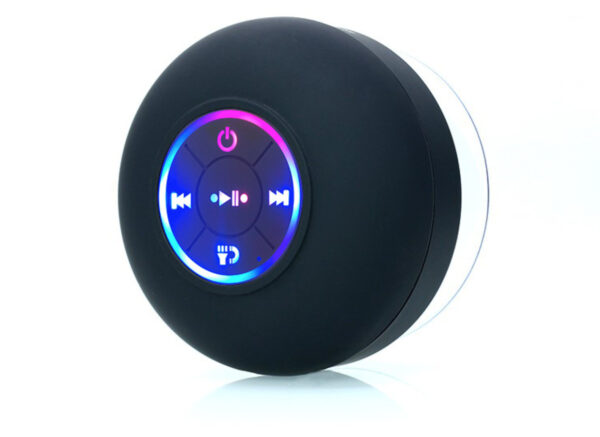 Parlante Bluetooth Impermeable con Luz LED y Ventosa de Alta Potencia – BTS07, Sonido 360°, Manos Libres, Ideal para Ducha, Auto, Exterior y Fitness - Imagen 5