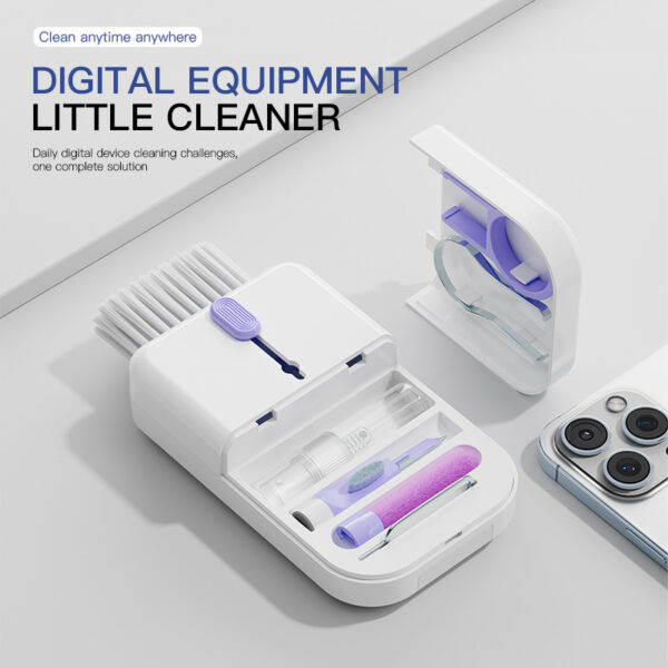 Kit de Limpieza Portátil 11 en 1 – Cepillo para Teclado, Pantalla de Teléfono, Auriculares y Más con Caja de Almacenamiento  - Imagen 4